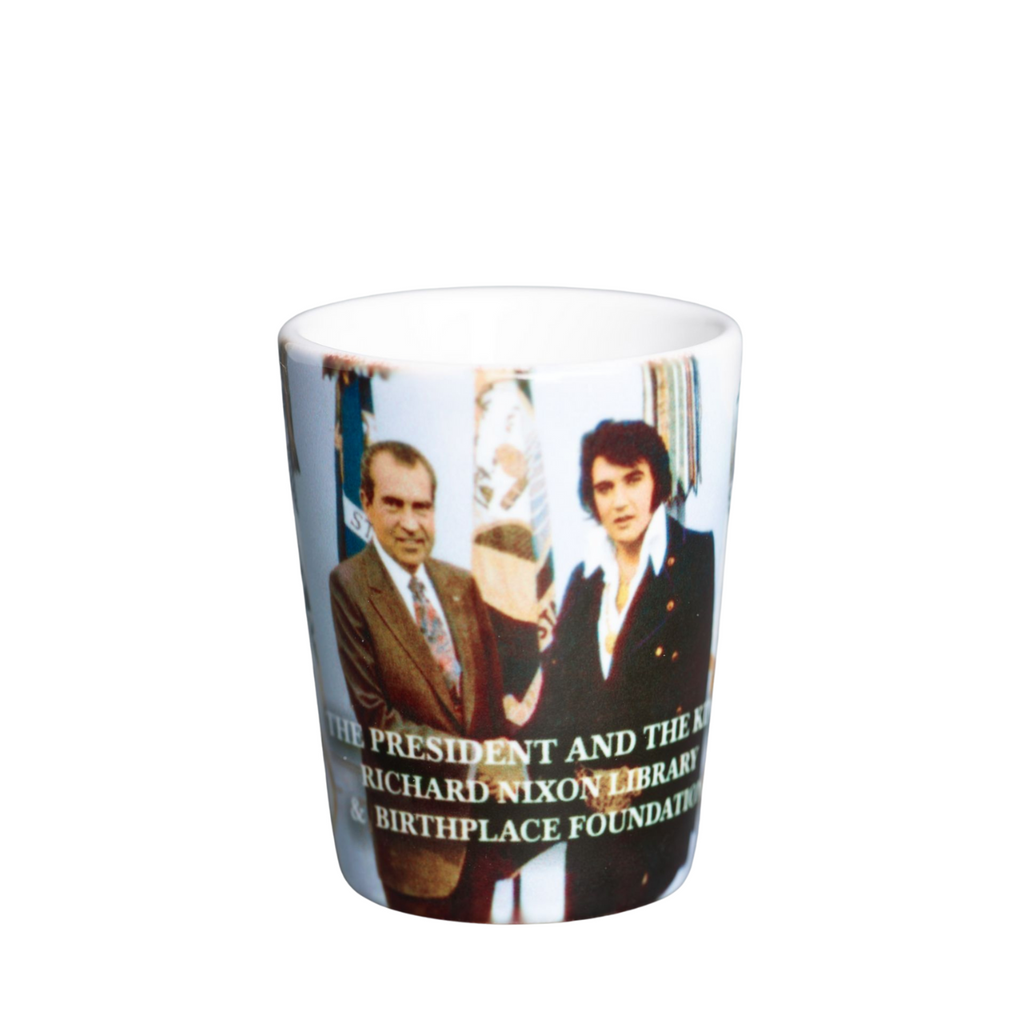 Nixon & Elvis Shot Glass