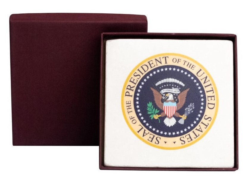 President Seal Marble Coaster