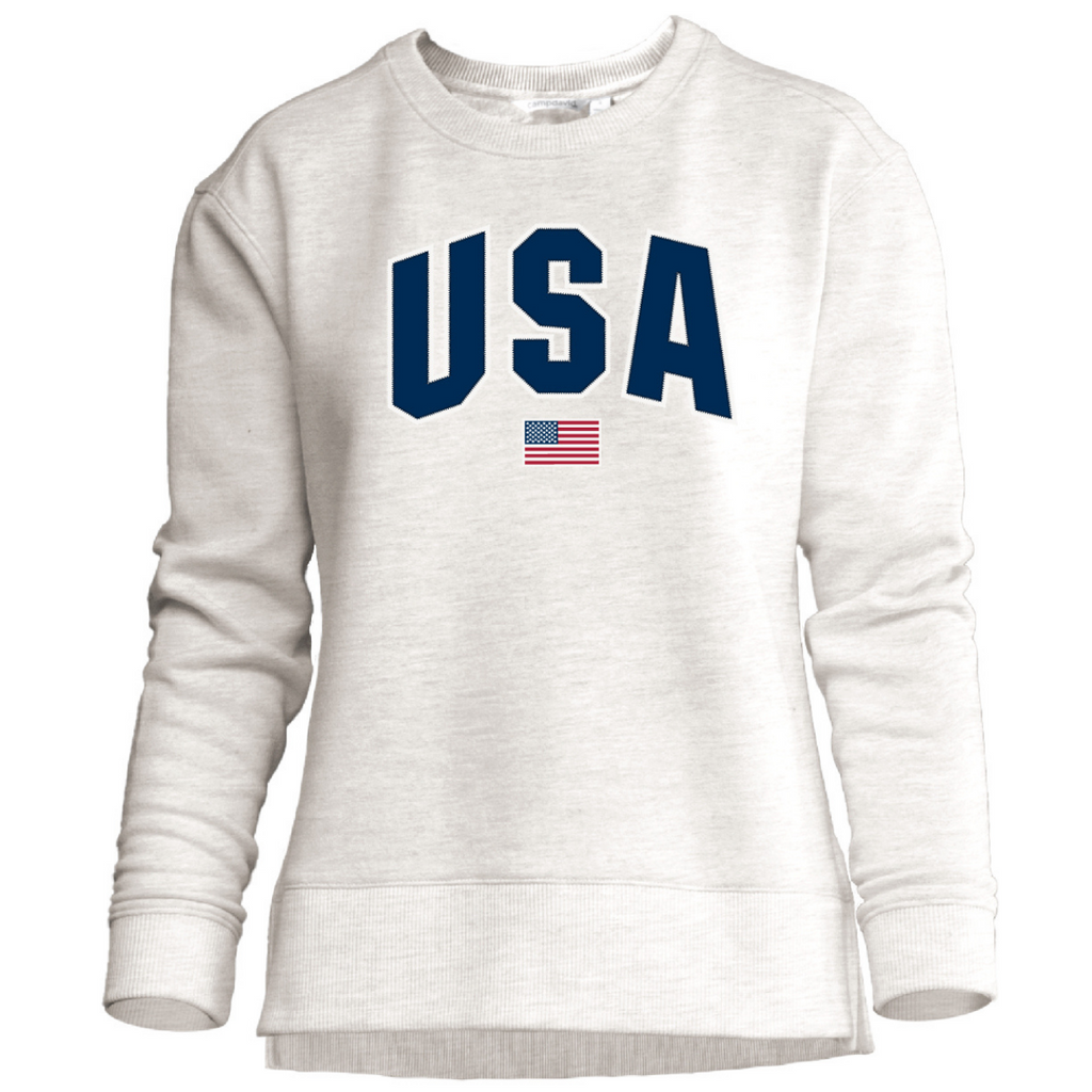 USA Flag Crew Sweater